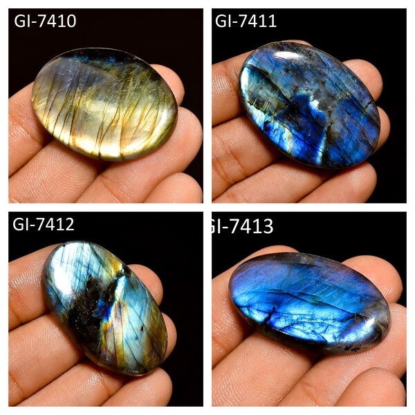 Labradorite Fancy Shape Cabochon Single Pieces, Semi-Precious Gemstones For Jewelry Making