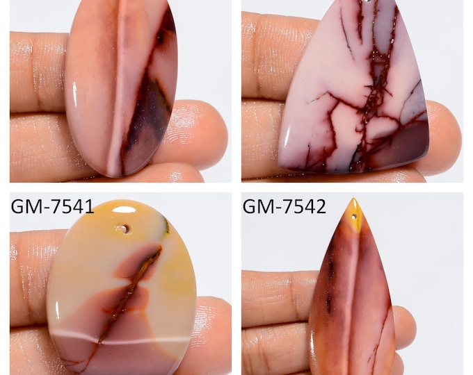 Natural Mookaite Jasper Fancy Shape Drilled Cabochon Single Pieces, Semi-Precious Gemstones For Jewelry Making