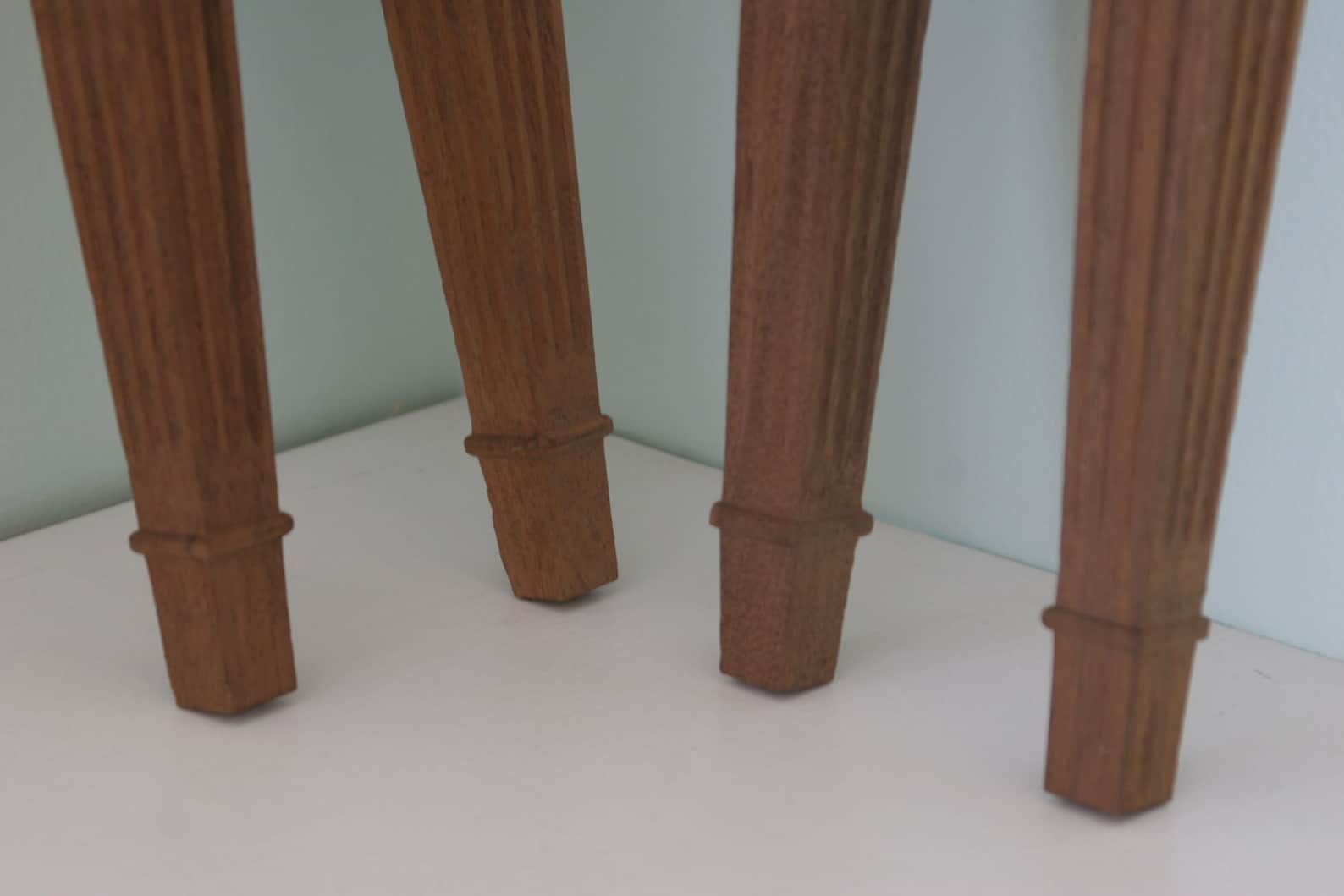 Vintage Cherry Wood Table Furniture Legs Set of Four Etsy