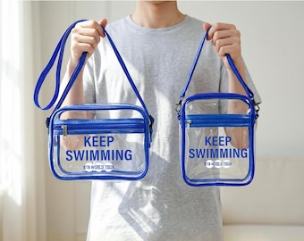 BTS Keep Swimming Clear Crossbody Bag-Stadium Approved Concert Crossbody Bag-Kpop Gift.ARIRANG World Tour