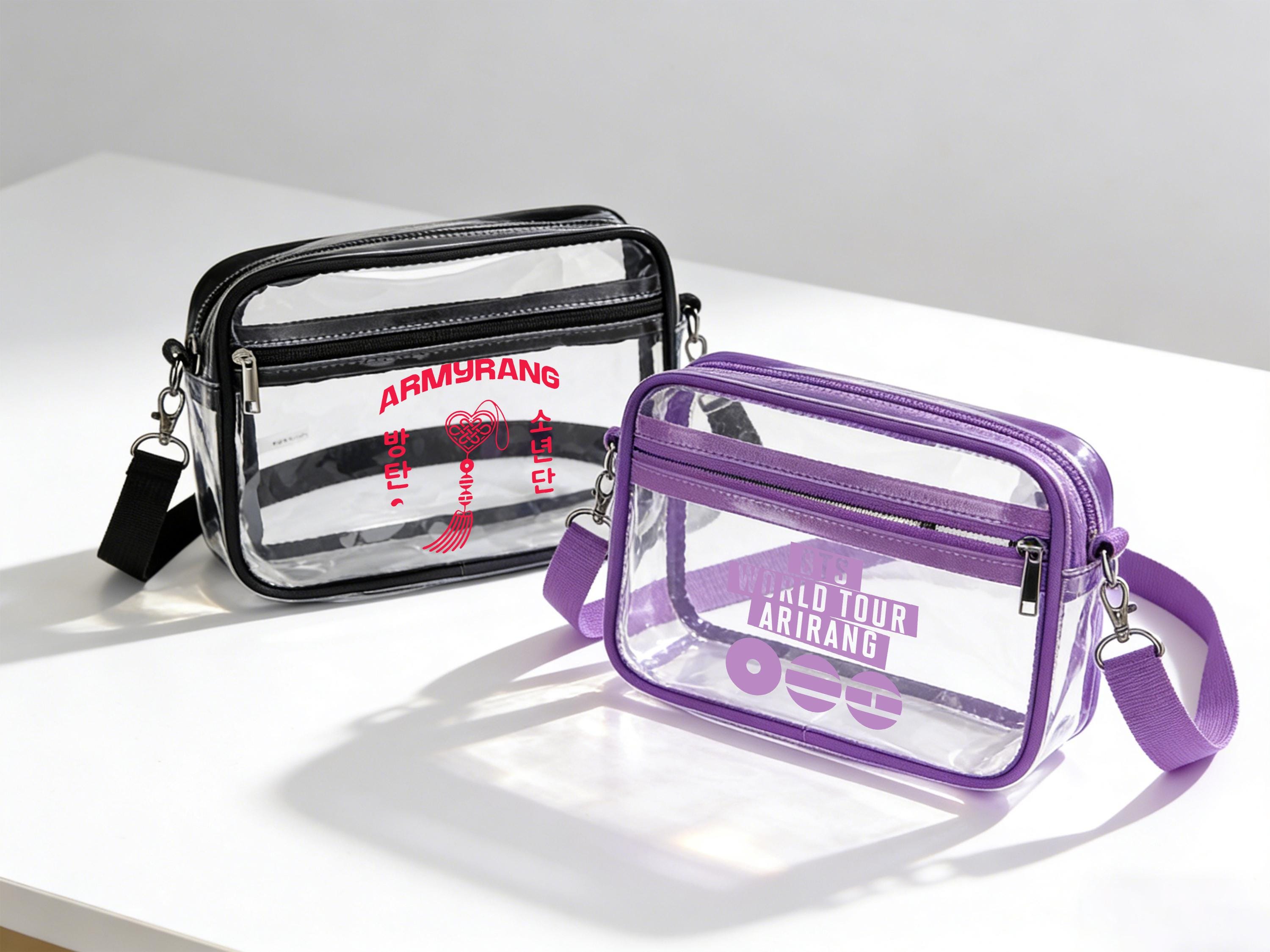 BTS ARIRANG World Tour Clear Criossbody Bag-stadium Approved