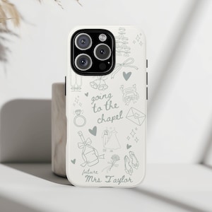 Zukünftige Frau Telefon Fall personalisierte Geschenk für die Braut Zubehör für iPhone 16 15 14 sein Kundenspezifisches Geschenk gehen zur Kapelle Samsung Galaxy S24 S23