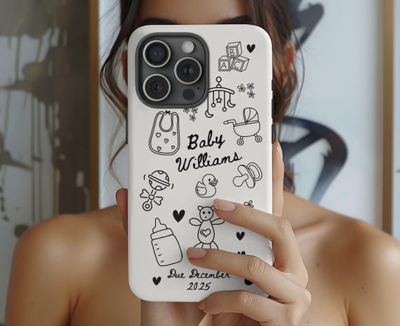 Pregnancy Announcement Gift Phone Case for iPhone Samsung Baby