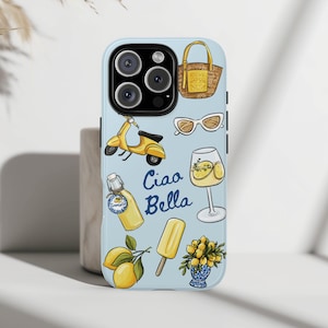Italian Lemon Phone Case  Italy Vacation cover Tough Protective iphone Cover for Iphone 16 15 14 Pro Max Samsung Galaxy S25 S24 S23 Ultra
