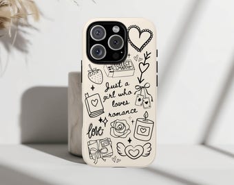 Book Lover Phone Case, Bookish gift for Romance Reader, Cute Bookworm accessory for iPhone Pro Max 16 15 14 13,  Samsung Galaxy S24 S23