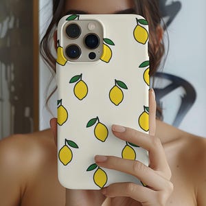 Lemon Phone Case Trendy iphone cover with Lemons, Tough Protective iphone Cover for Iphone 16 15 14 Pro Max Samsung Galaxy S25 S24 S23 Ultra