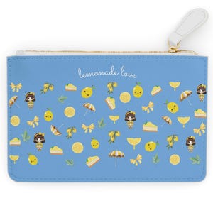 Blue Lemon Mini Clutch: Kawaii Princess Coin Purse, Summer Travel Bag