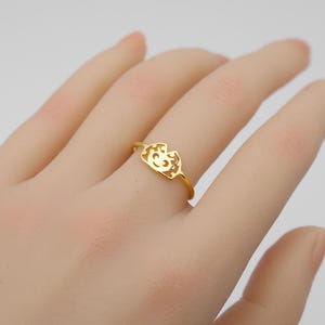 Handmade Ladybug Ring, Cute Ladybird Face Ring, Dainty Insect Jewelry, Minimalist Ladybug Ring, Gift for Her, Sterling Silver Ring, 1017