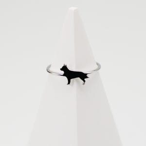 Sterling Silver Dog Ring, Dainty Dog Ring, Puppy Ring, Dog Jewelry, Pet Memorial Jewelry, Gift for Dog Lover, Pet Parents, Birthday, 1011