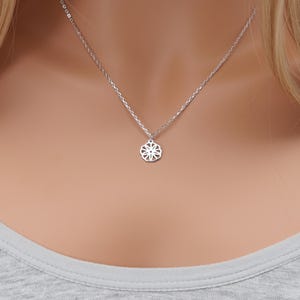 Personalized Morning Glory Necklace, September Birth Flower Jewelry, Sterling Silver Pendant Gift, Gift for Birthday, Gift for Her, 3029