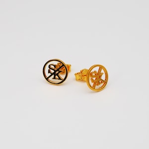 Zwei Initialen Ohrstecker, Initialen Ohrstecker, Minimalistische Buchstaben Ohrringe Für Sie, Paar Initialen Ohrringe, Sterling Silber Ohrstecker, 2052B