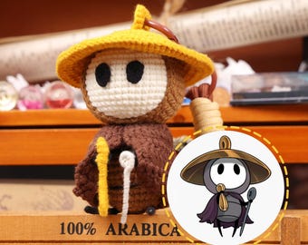 Hollow Knight Silksong Sherma Crochet Keychain Amigurumi Charm Gamer Gift Indie Game Backpack Accessory Holiday Present Sherma Bag Charm