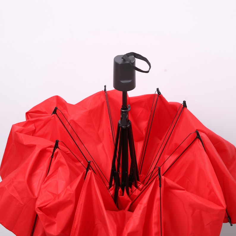 Combing Props Hornet Cosplay Red Umbrella With 3D Printed Topper Handmade Parasol for ...