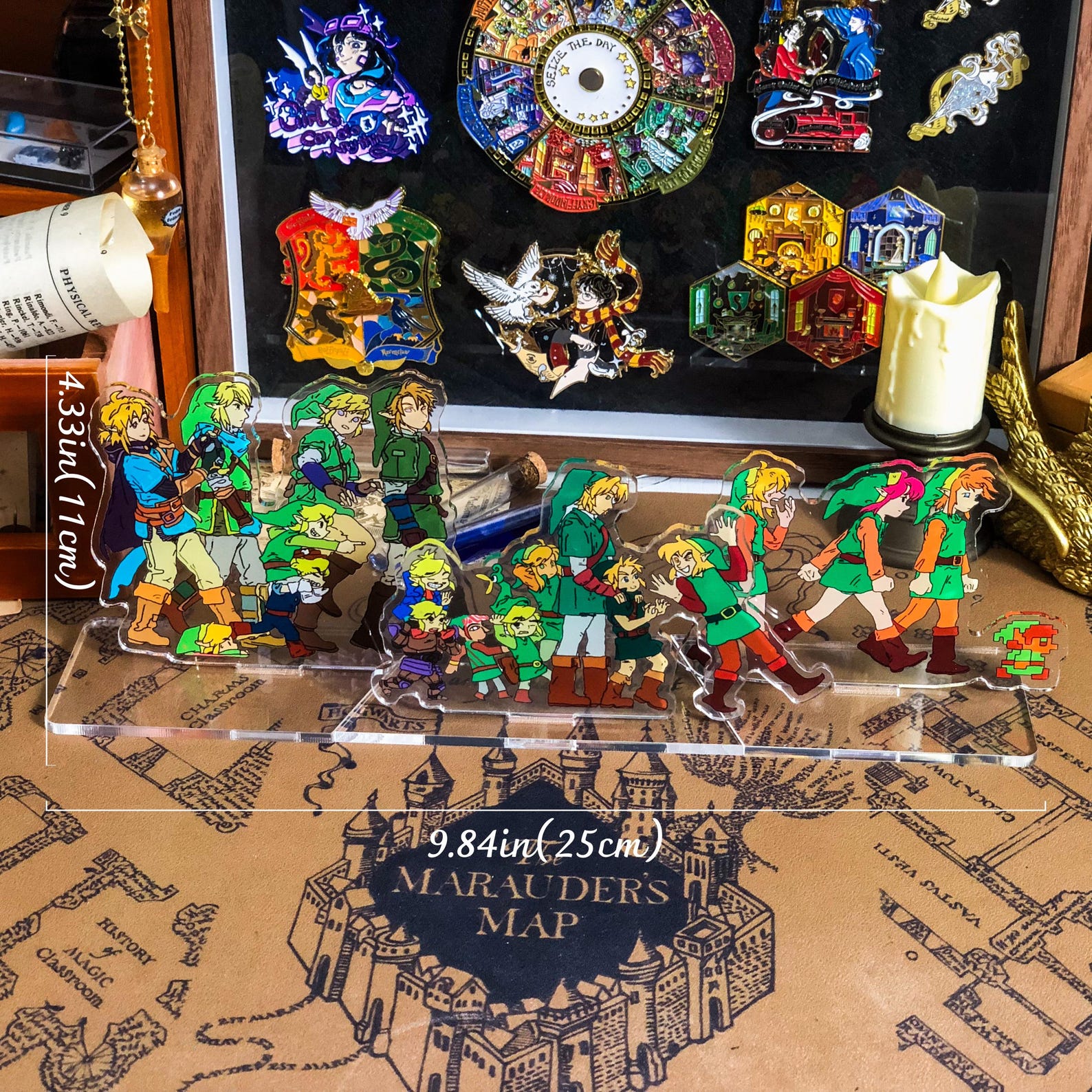 Fantasy Adventure Acrylic Hero Standee Set of 3 Clear Display Figures ...