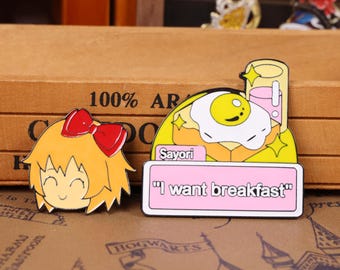 Doki Doki Literature Club Enamel Pin Set Anime Quote Badges Sayori Natsuki Yuri Monika Kawaii Fan Gift Christmas Halloween Ddlc Fan Ttem