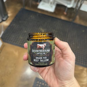 100% Whipped Grass Fed Beef Tallow - 4 oz