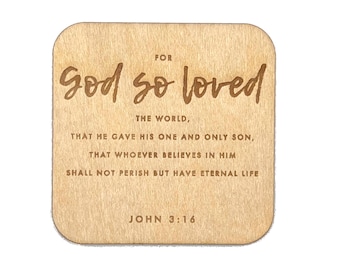 Custom Engraved Bible Verse Magnet: Christian Gift, Scripture Decor