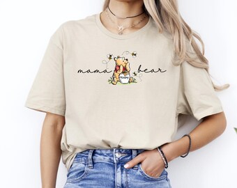 Winnie Pooh Mama Bear Shirt, Mothers Day Gift