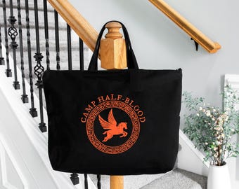 Camp Half Blood Tote Bag, Percy Jackson Fan Gift
