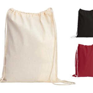 a drawsack bag with a drawsack on the side and a drawsack on