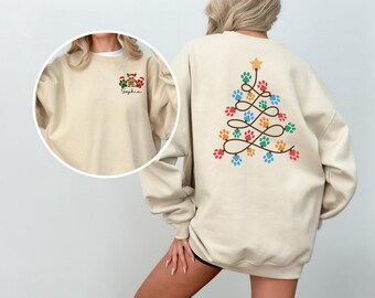 Custom Vet Tech Christmas Sweatshirt: Personalized Veterinary Gift