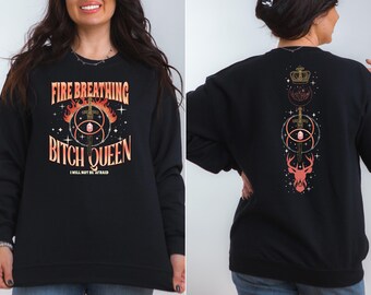 Fireheart Queen Sweatshirt: Throne of Glass Book Lover Gift
