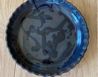 Abstract Pottery Pie Dish, Plate