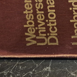 Webster Universal Dictionary 1968