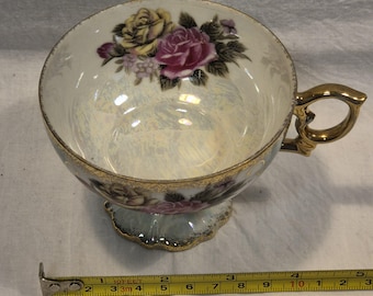 Porzellan Teetasse mit Blumenmuster