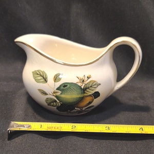 Vintage Crown Clarence Cream Jug, Staffordshire, England