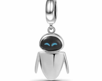 Charm de robot Eva: Plata de ley 925, compatible con Pandora.