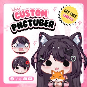 PNGtuber personnalisé, PNGtuber chibi, Commande de PNGtuber, PNGtuber, Modèle PNGtuber, PNGtuber Twitch, PNGtuber homme, PNGtuber femme