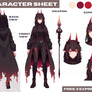 Arkusz referencyjny postaci, niestandardowy arkusz referencyjny, arkusz referencyjny furry, arkusz referencyjny Vtuber, projekt OC, model Vtuber, model 3D, VRchat