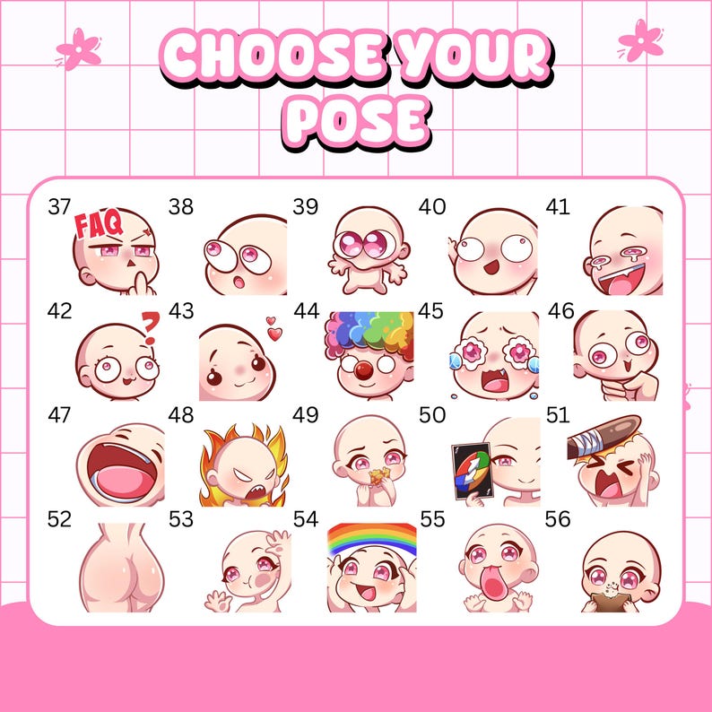 CUSOM TWITCH EMOTES, Telegram Sticker, Chibi Emotes, Twitch Emotes, Emote for streamer Twitch, Facebook, Discord, Chibi Emotes, Cute Emotes, Animal Emotes, Emotes commission, Custom Chibi, Chibi character, Custom emotes, Twitch, Cute Emotes, Kick Emotes, ych emotes, Vtuber Emotes, Twitch emotes pack, animated emotes, vtuber emotes, stream emotes, anime emotes, discord, emotes, Chibi character, chibi panel, Personalized twitch, Twitch overlay, Twitch, panel twitch, personalised gift, gift for him