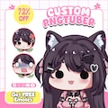 Custom Chibi PNGTuber, Pngtuber Commission, Streaming Avatar Commission, Custom PNGtuber, Chibi PNGTuber Avatar, PNGtuber Model, Gift product logo