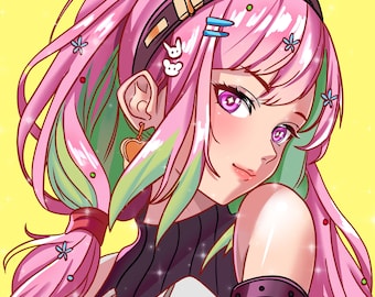 カスタムアニメPFP、Vtuber Twitchアバター、アートコミッション、カスタムプロフィール写真、アニメアート、アートコミッション、ファーリーアートコミッション