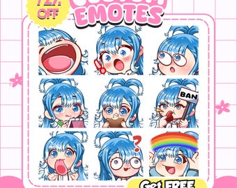 カスタムエモート Twitch、カスタムエモート、ちびエモート、配信者向けTwitchエモート、Twitch絵文字、アニメーションエモート、Facebook、Discord、Twitchエモート