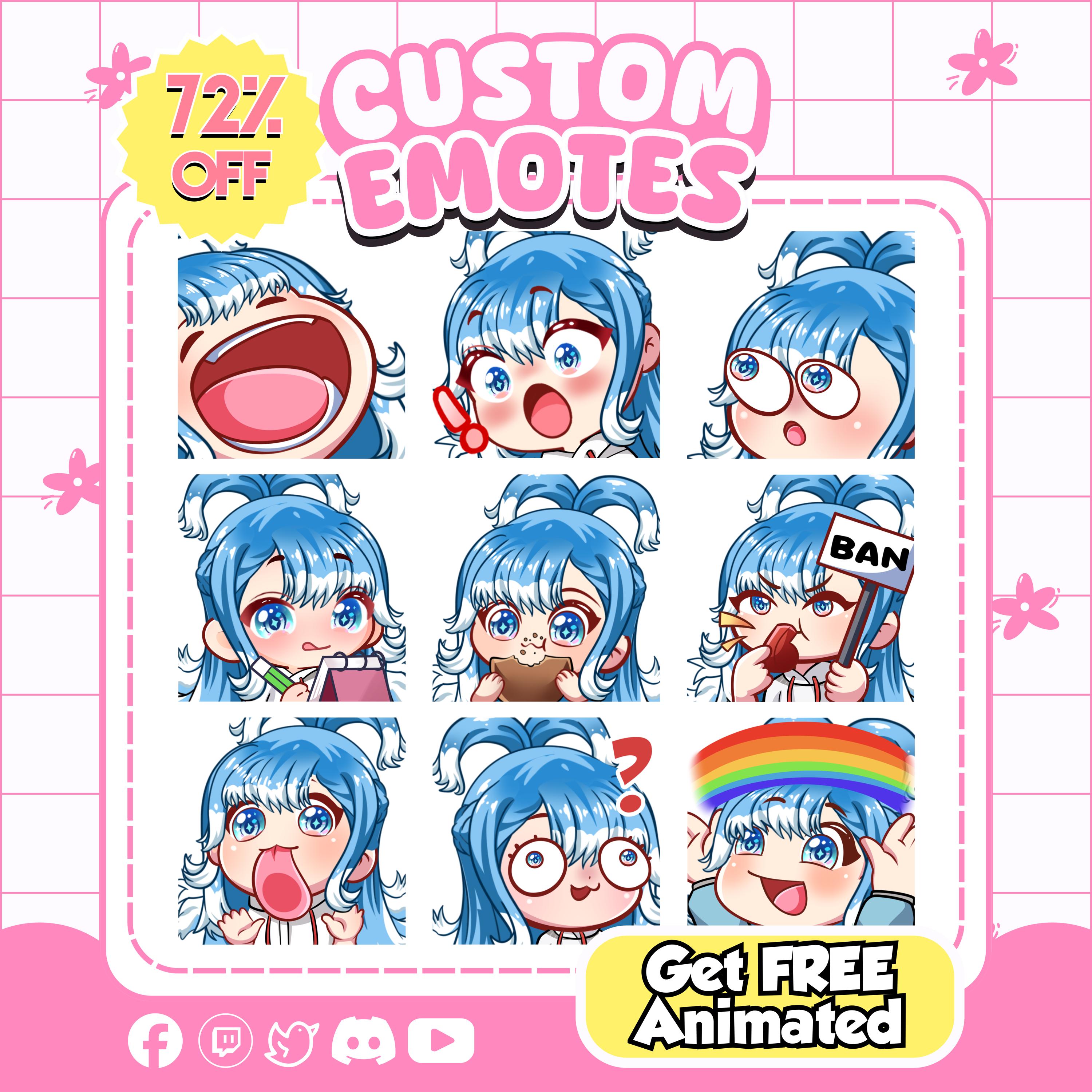 Spring Emotes Custom Emotes for Twitch, Discord, Spring Emotes, Animated Emote ...
