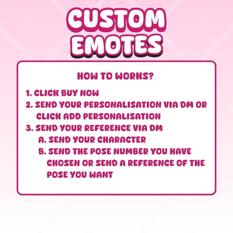 CUSOM TWITCH EMOTES, Telegram Sticker, Chibi Emotes, Twitch Emotes, Emote for streamer Twitch, Facebook, Discord, Chibi Emotes, Cute Emotes, Animal Emotes, Emotes commission, Custom Chibi, Chibi character, Custom emotes, Twitch, Cute Emotes, Kick Emotes, ych emotes, Vtuber Emotes, Twitch emotes pack, animated emotes, vtuber emotes, stream emotes, anime emotes, discord, emotes, Chibi character, chibi panel, Personalized twitch, Twitch overlay, Twitch, panel twitch, personalised gift, gift for him