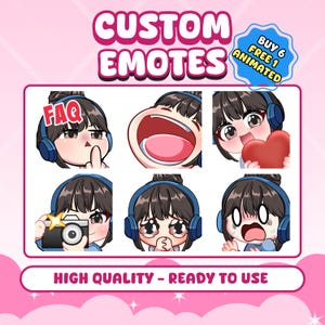 CUSOM TWITCH EMOTES, Telegram Sticker, Chibi Emotes, Twitch Emotes, Emote for streamer Twitch, Facebook, Discord, Chibi Emotes, Cute Emotes, Animal Emotes, Emotes commission, Custom Chibi, Chibi character, Custom emotes, Twitch, Cute Emotes, Kick Emotes, ych emotes, Vtuber Emotes, Twitch emotes pack, animated emotes, vtuber emotes, stream emotes, anime emotes, discord, emotes, Chibi character, chibi panel, Personalized twitch, Twitch overlay, Twitch, panel twitch, personalised gift, gift for him