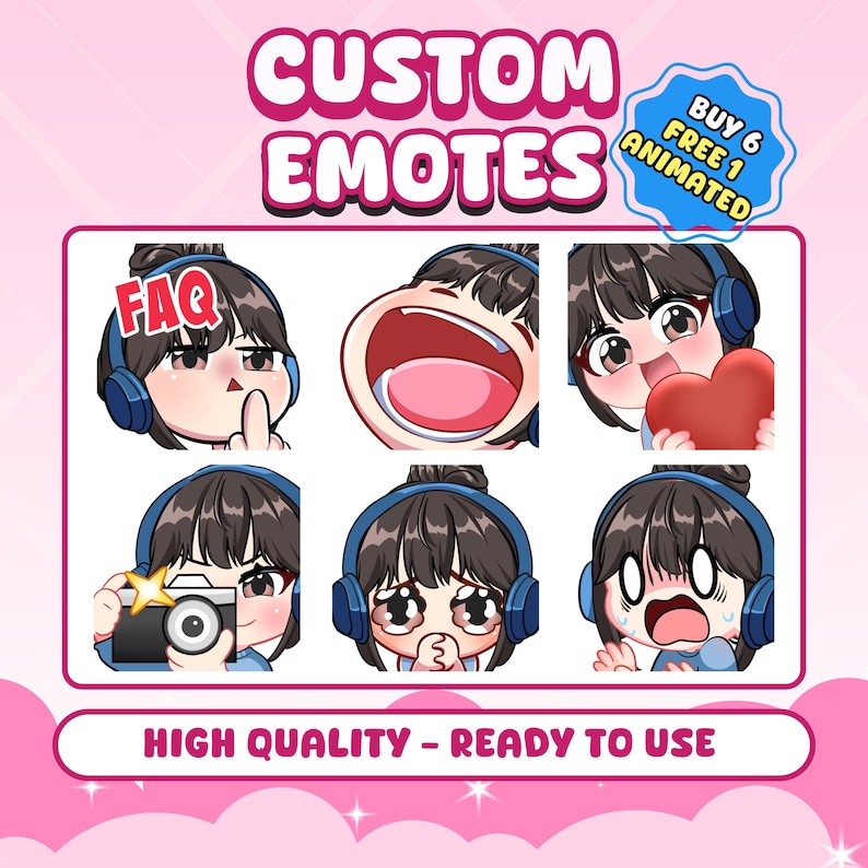 CUSOM TWITCH EMOTES, Telegram Sticker, Chibi Emotes, Twitch Emotes, Emote for streamer Twitch, Facebook, Discord, Chibi Emotes, Cute Emotes, Animal Emotes, Emotes commission, Custom Chibi, Chibi character, Custom emotes, Twitch, Cute Emotes, Kick Emotes, ych emotes, Vtuber Emotes, Twitch emotes pack, animated emotes, vtuber emotes, stream emotes, anime emotes, discord, emotes, Chibi character, chibi panel, Personalized twitch, Twitch overlay, Twitch, panel twitch, personalised gift, gift for him