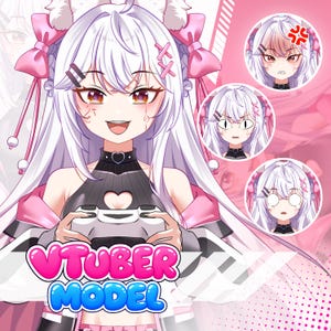 VTuber-model op maat | Live2D-rigging & opdracht voor anime-meisje als VTuber, schattige VTuber-avatar