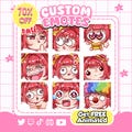 CUSTOM TWITCH EMOTES, Custom emotes, Chibi Emotes, animated emote, twitch emote for streamer, Facebook, Discord, twitch Emotes, Twitch Emoji product logo
