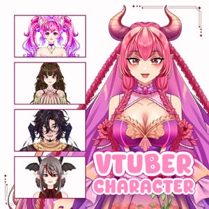 Custom VTuber Model | Live2D Rigging & VTuber Commission, Anime VTuber Avatar