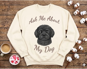 BlackPoodle SVG PNG. Ask Me About My Dog. Funny Dog Mom Shirt Gift. Cricut
