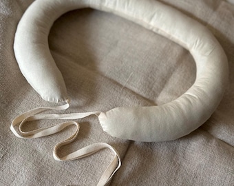 17th & 18th Century Bum Roll Padding for Hips False Rump, Standard Underpinnings for Womens Historical Clothing, Cotton Muslin Fabric Option