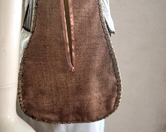 18th Century Pockets with Silk Front and Lambskin Lining | Large Adjustable Pockets with Ties & Storage