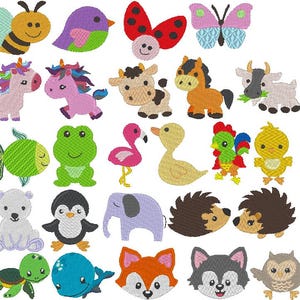 Embroidery file - slippers motifs with animals in 5 cm, 6 cm and 7 cm machine embroidery embroidery design embroidery pattern