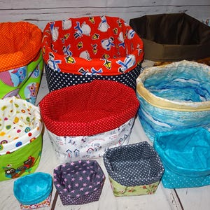 E-Book sewing pattern utensil from 6-30 cm basket basket sewing instructions for beginners set sewing PDF