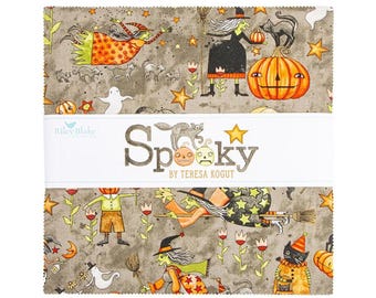 Spooky by Teresa Kogut - Riley Blake Layer Cake 10″ x 10″ Fabric Squares